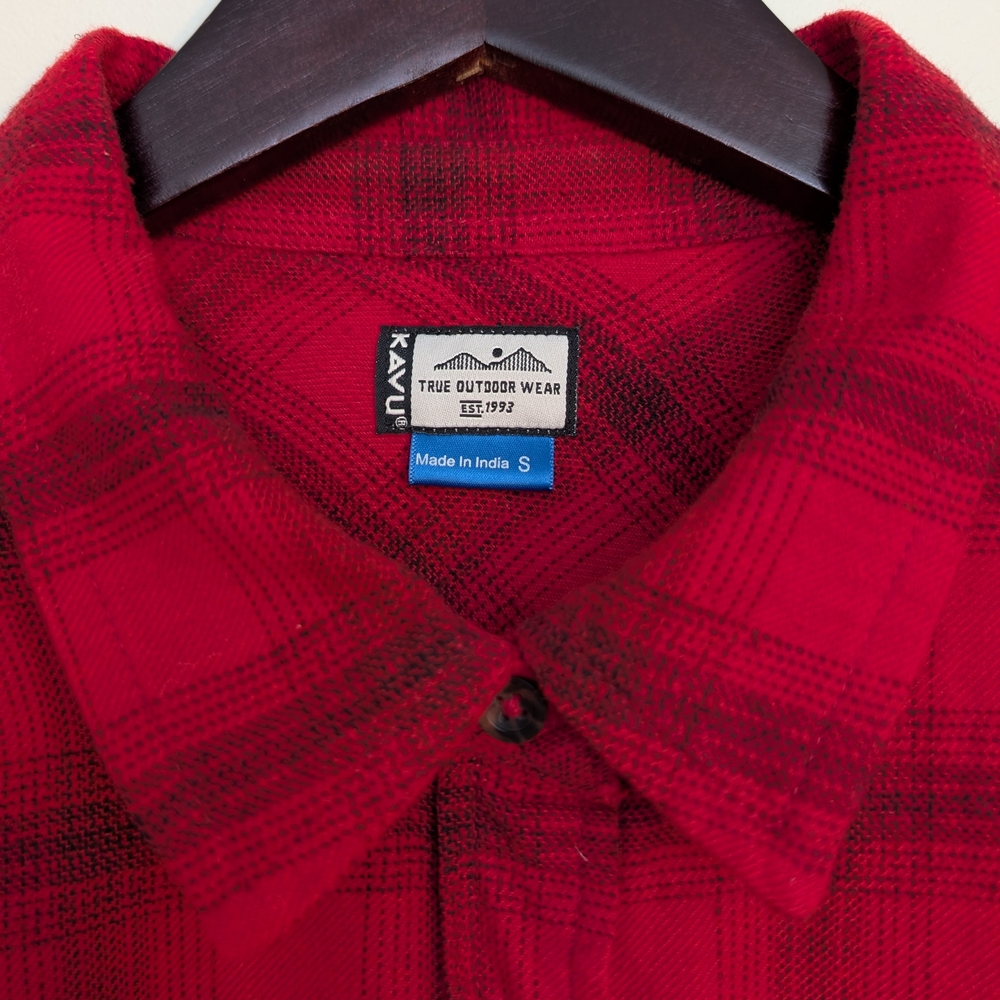Kavu Red Plaid Shirt